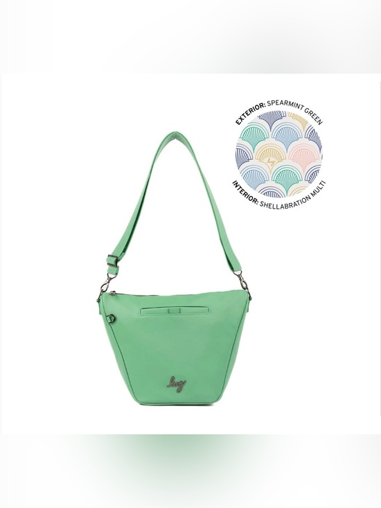 lug Handbags - LUG QUEST SATIN LUXE CROSSBODY SPEARMINT NWT